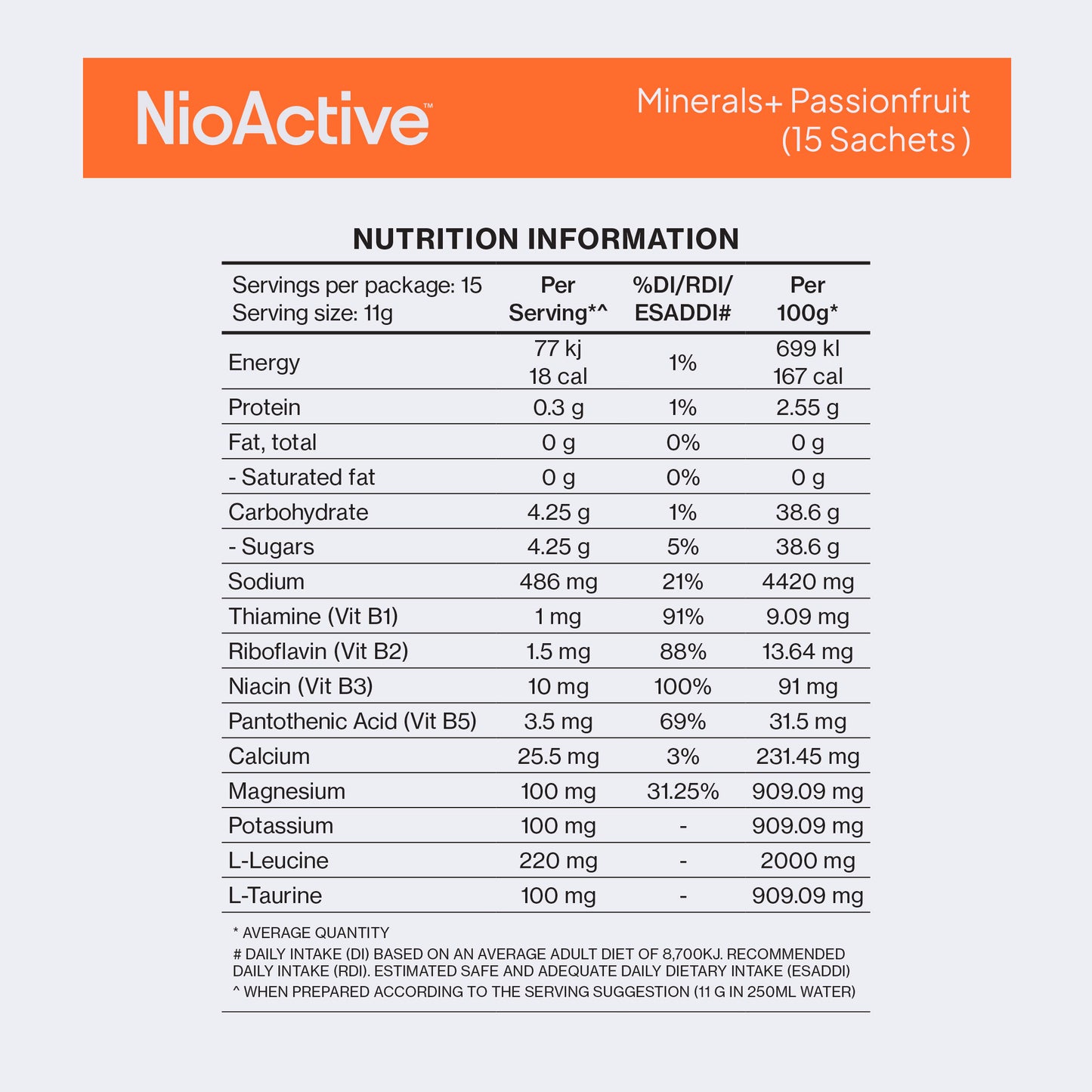 NioActive™ Minerals+ Passionfruit